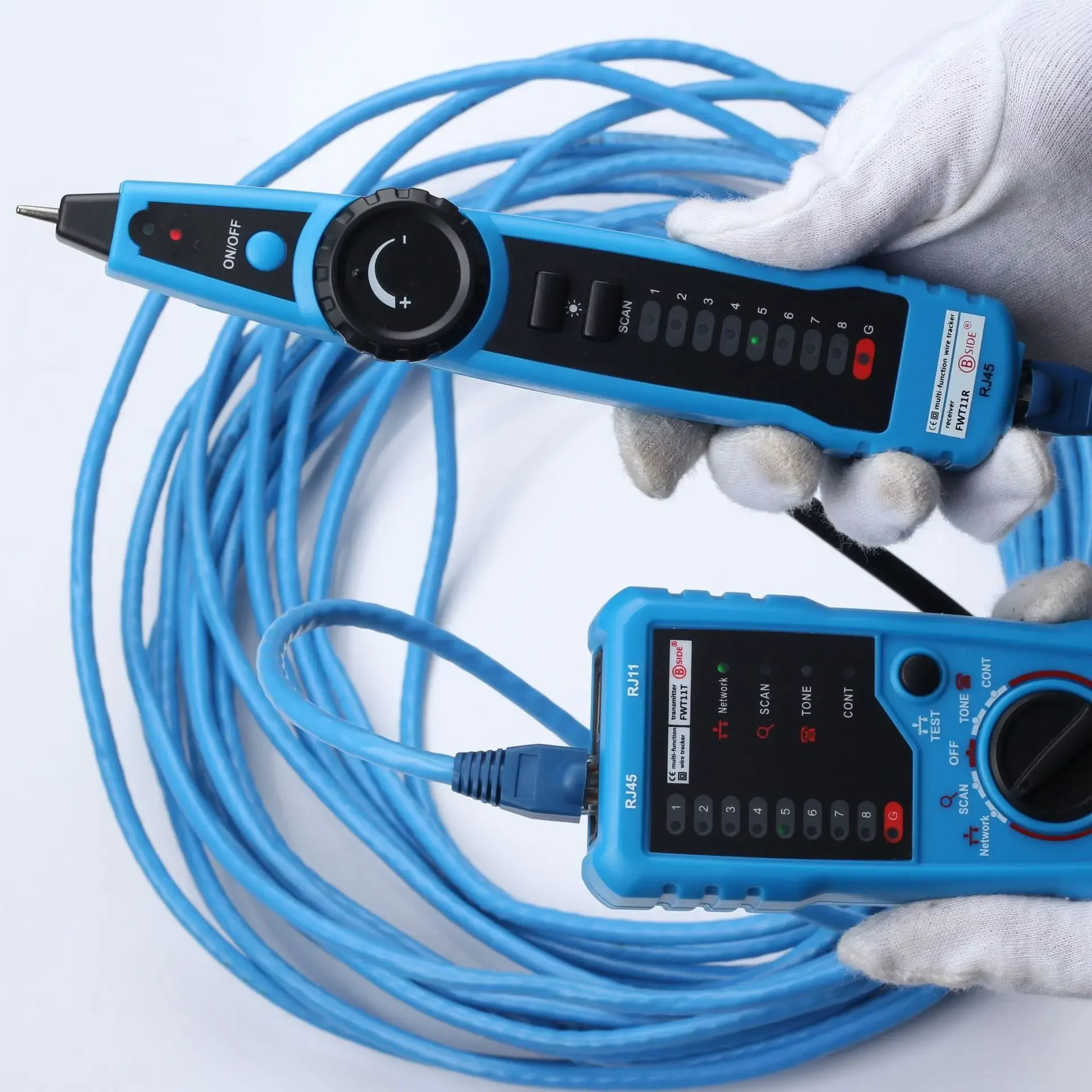 Latest FWT11 Anti Interference Line Finder Multifunctional Network Cable Line Tester Network Cable Telephone Line Checker