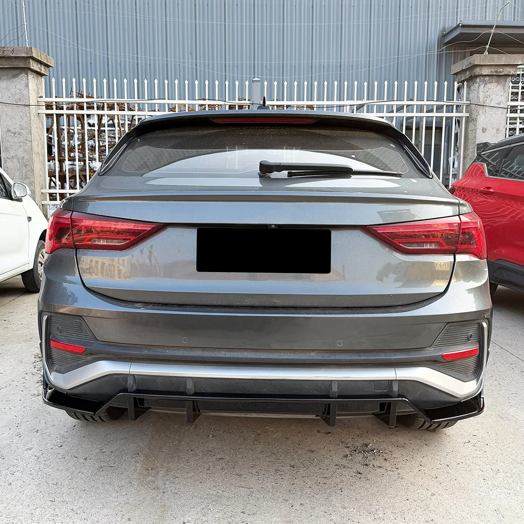 Diffuseur arrière pour Audi Q3 F3 Sportback 2019-2026, petit kit carrosserie, noir brillant