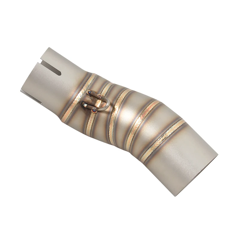 ل CFMOTO 450SR NK450 450NK 2022-2025 دراجة نارية العادم الهروب موتو الفولاذ المقاوم للصدأ الخمار الأوسط وصلة الأنابيب