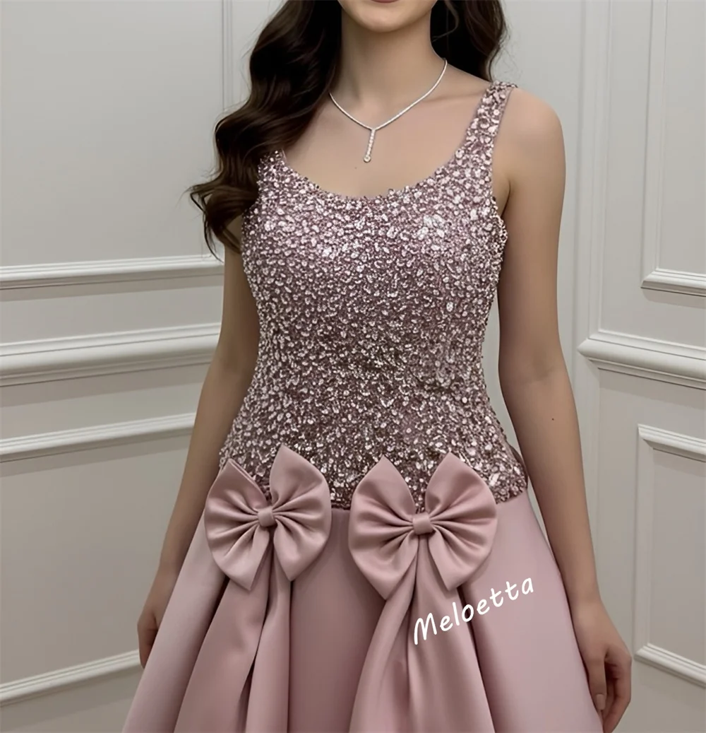 Arco personalizado strass encantador luxo vestido de noite coleção sem mangas sob medida ocasião alta qualidade festa casamento