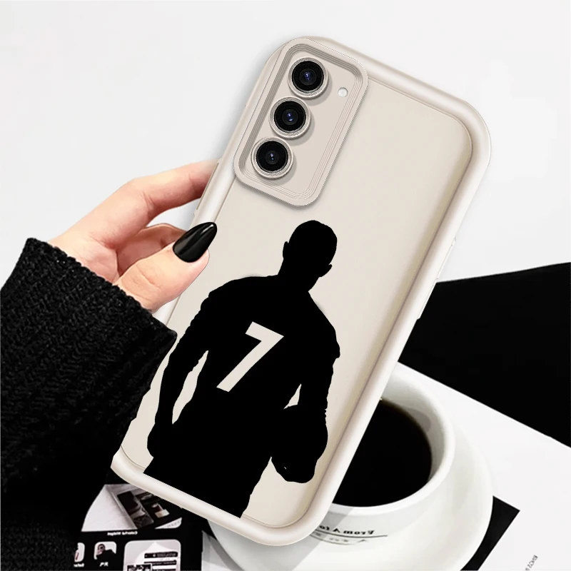 Cool Football Stars No.10 7 pour Samsung Note 20 S24 S23 S22 S21 S20 Ultra Plus FE A25 A55 A22 A15 A35 5G Eye Ladder Funda