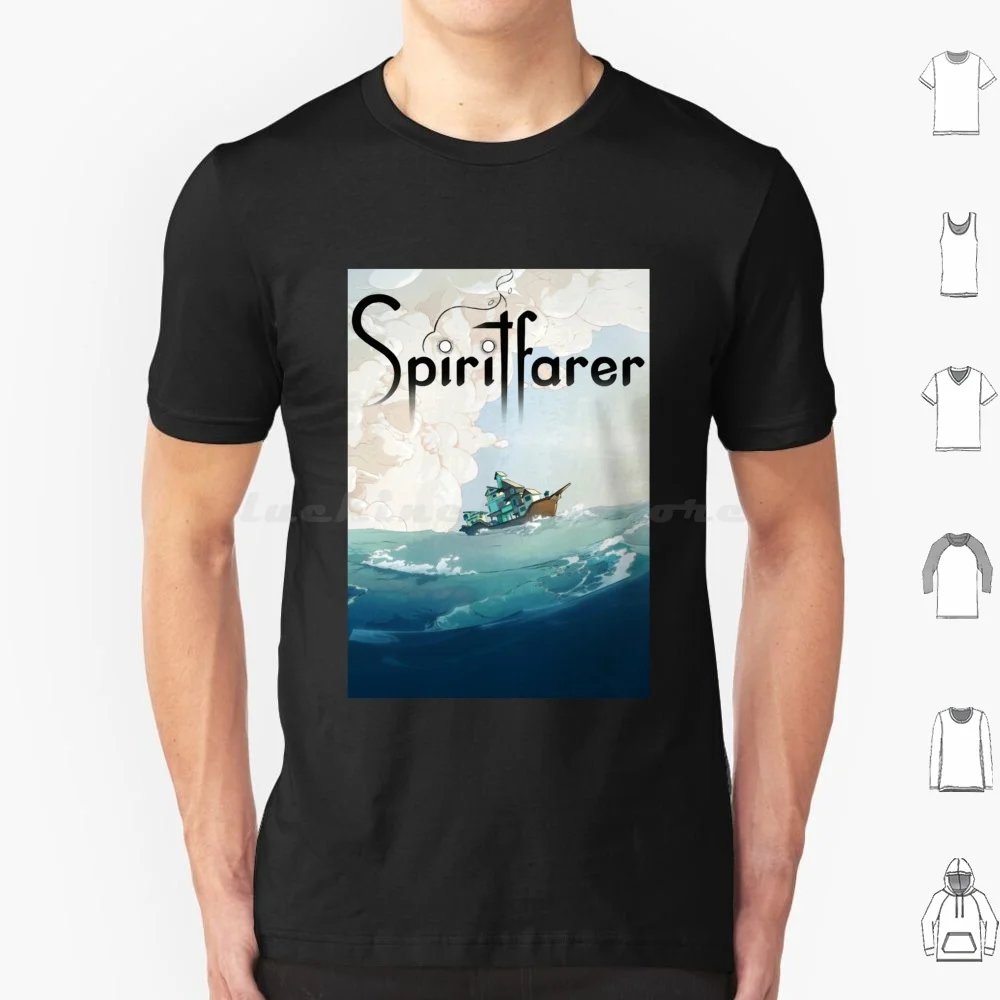 Spiritfarer Classic T Shirt T Shirt Big Size 100% Cotton Spiritfarer Stella Spirit Stanley Game Indie Gwen Astrid Summer Death