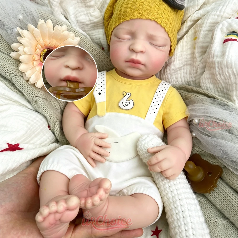 

17inch Asleep Girl Full Soft Realistic Silicone Reborn Baby Doll True-to-Life Newborn Shape Photography Shooting Model