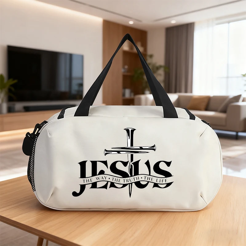 Adult Printed Luggage Bags Men's Carry-on Travel Bag Outdoor Camping High Capacity Backpack Oxford Cloth Gym Bag Birthday Gift