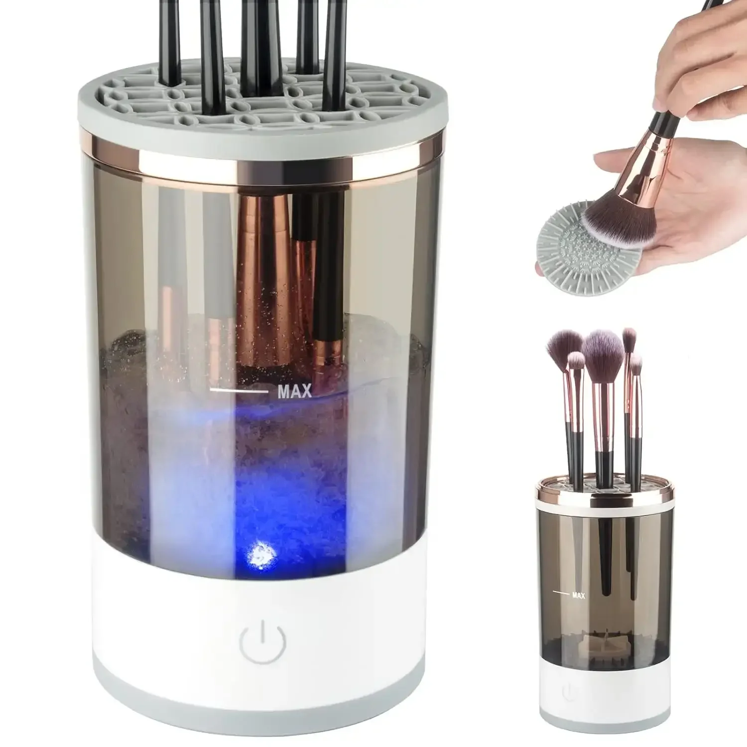 3 In 1 Automatische Make-Up Borstelreinigingsmachine 1 Stuk Aangesloten Datakabel Gebruik