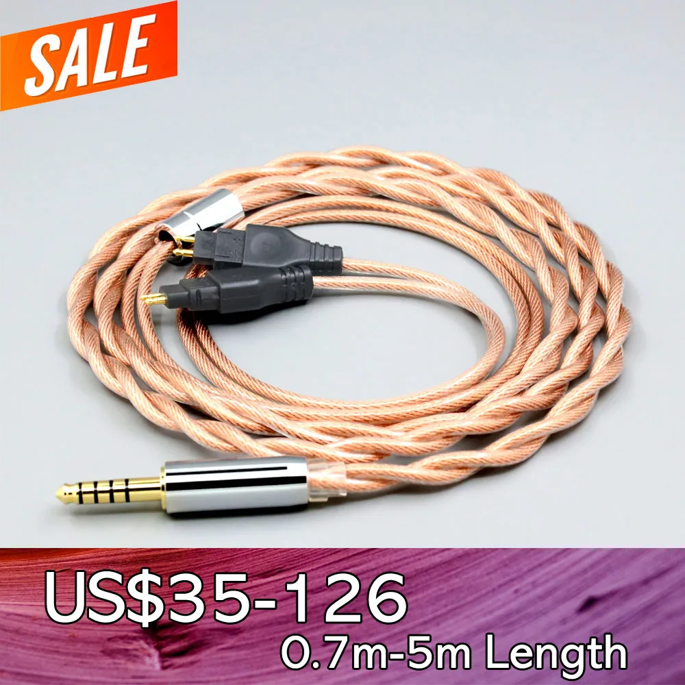 Type6 756 core Shielding 7n Litz OCC Earphone Cable For Sennheiser HD580 HD600 HD650 HDxxx HD660S HD58x HD6xx LN007972