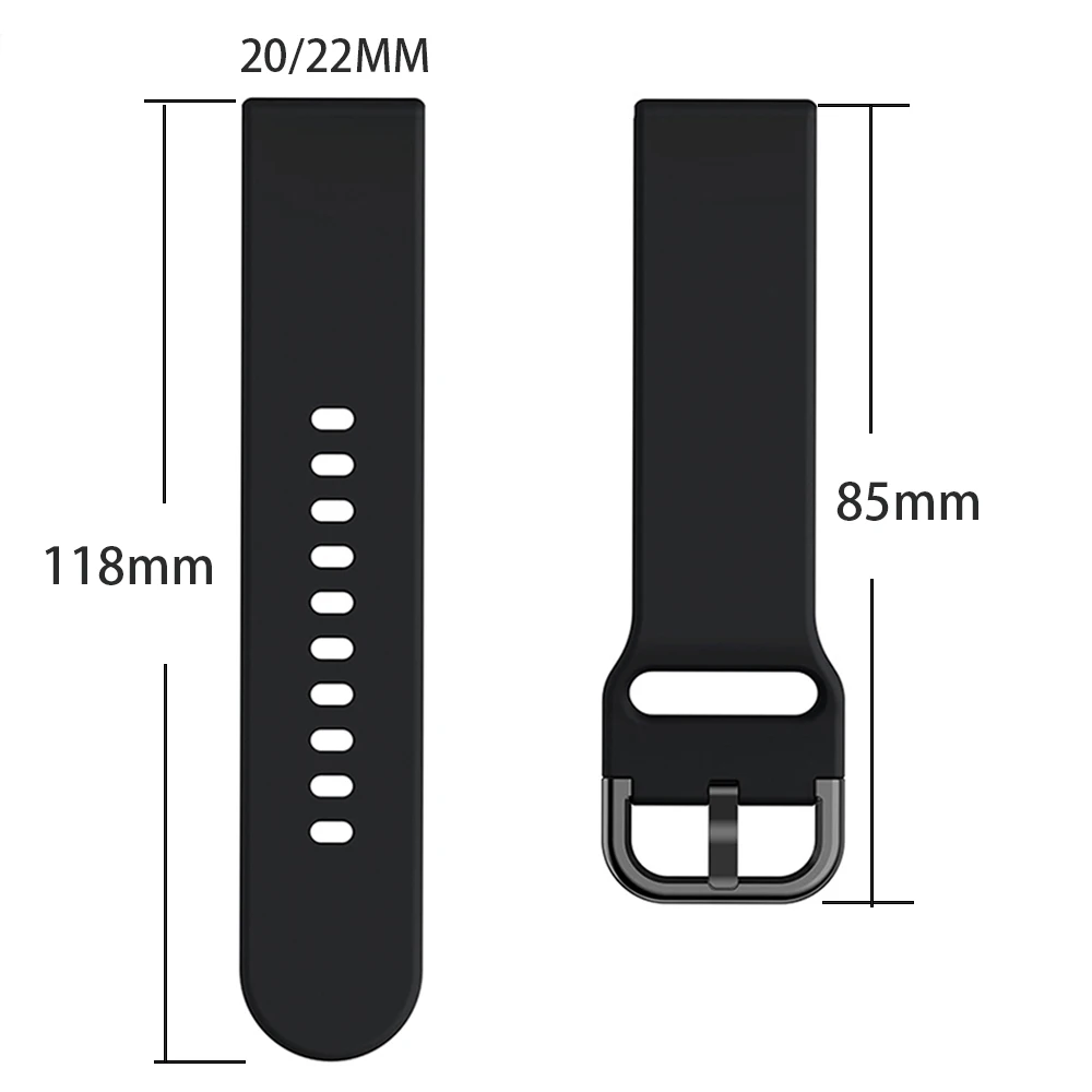 20 Ремешок 22 мм для Huawei Watch GT 5 GT4 GT3 GT2 Gt2 Pro 42 46 мм WATCH4 Pro Силиконовый ремешок HONOR Watch 4 Pro GS ES Magic Ремешок для часов