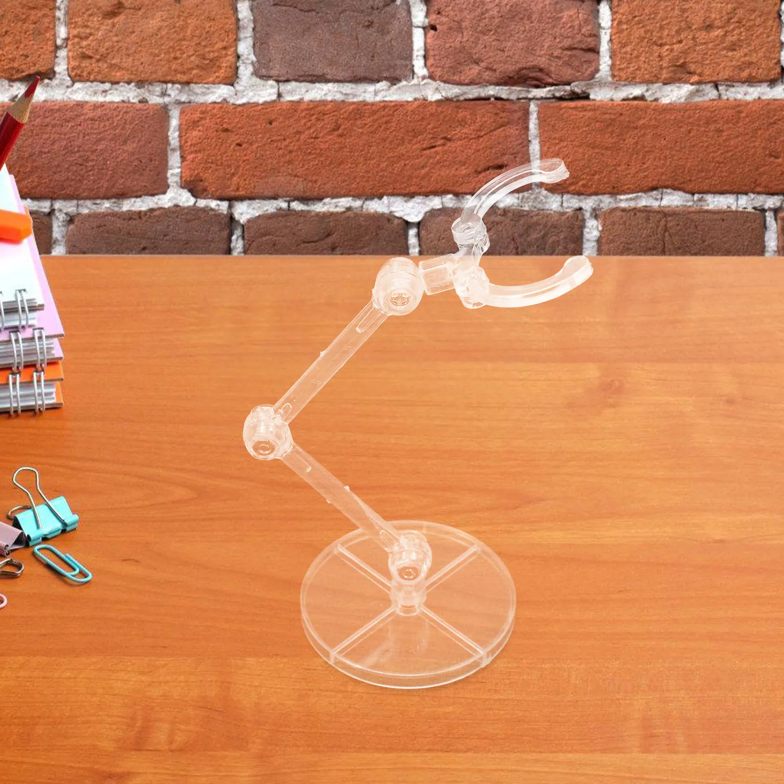 2Pcs Clear Action Figure Stands Support Display Base for 6 Inch Human Figures and Character Display Holder