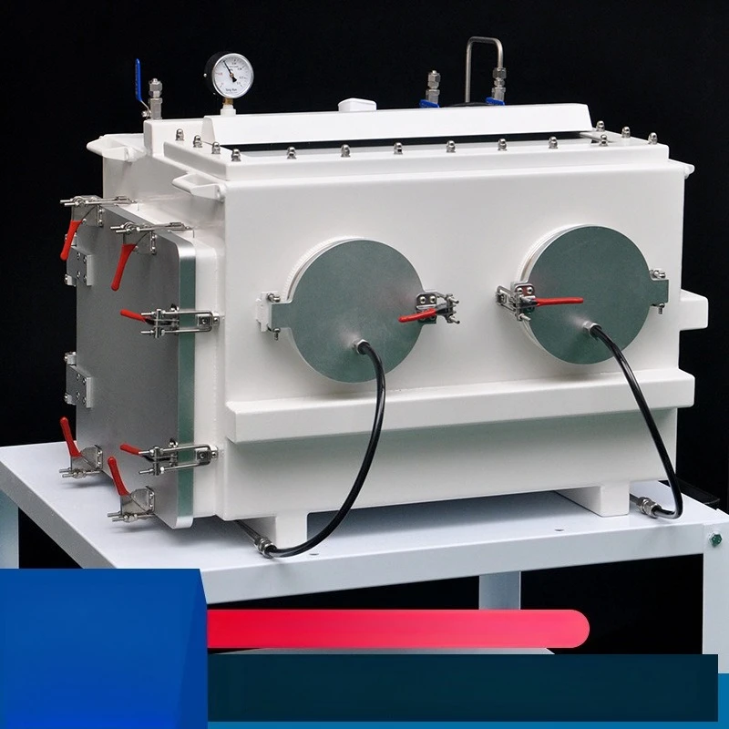 Anhydrous and oxygen-free glove box Vacuum stainless steel operation box
