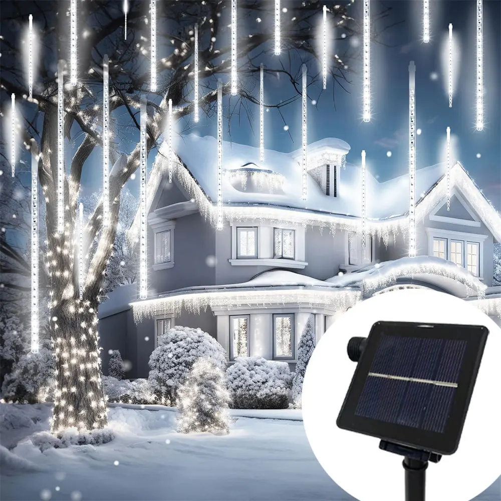 

Outdoor Solar Meteor Shower Lights Icicle Lights 8 Modes Street LED Light for Camping Garden Tree Party Path Wedding Decoration