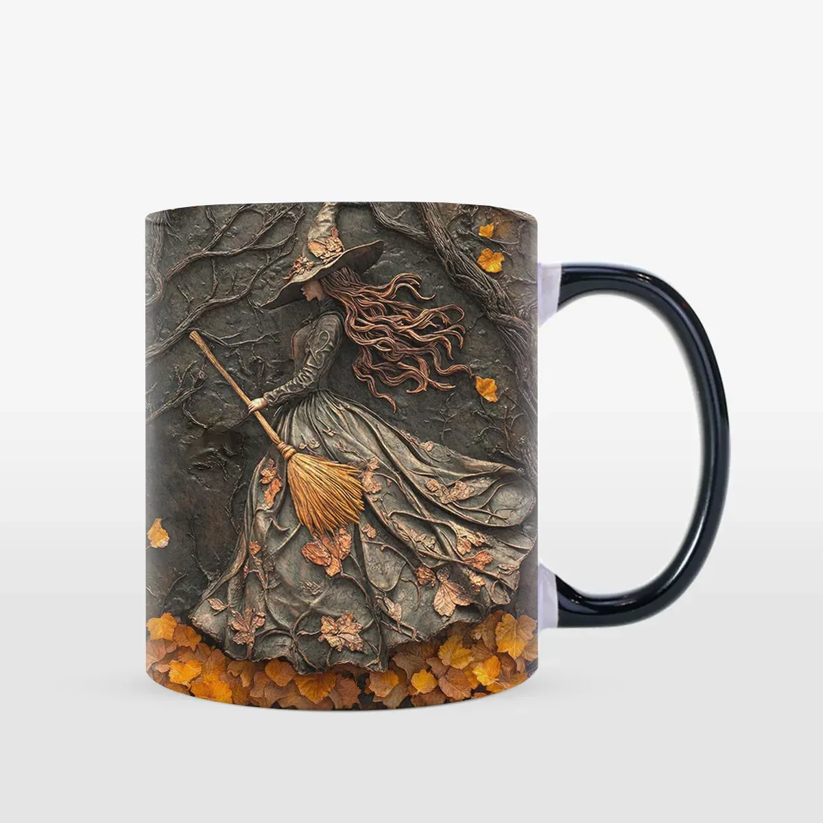 

3D Witchy Witch Halloween Ceramic Coffee Mug Tea Cup Halloween Witch
