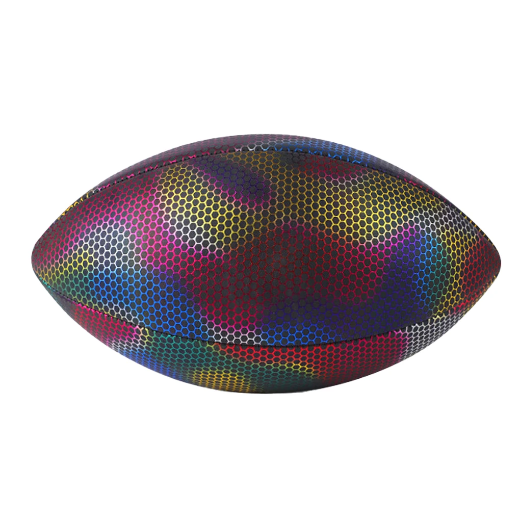 

Colorful Rugby Team Training Ball Anti-skidding Football Glow in the Dark