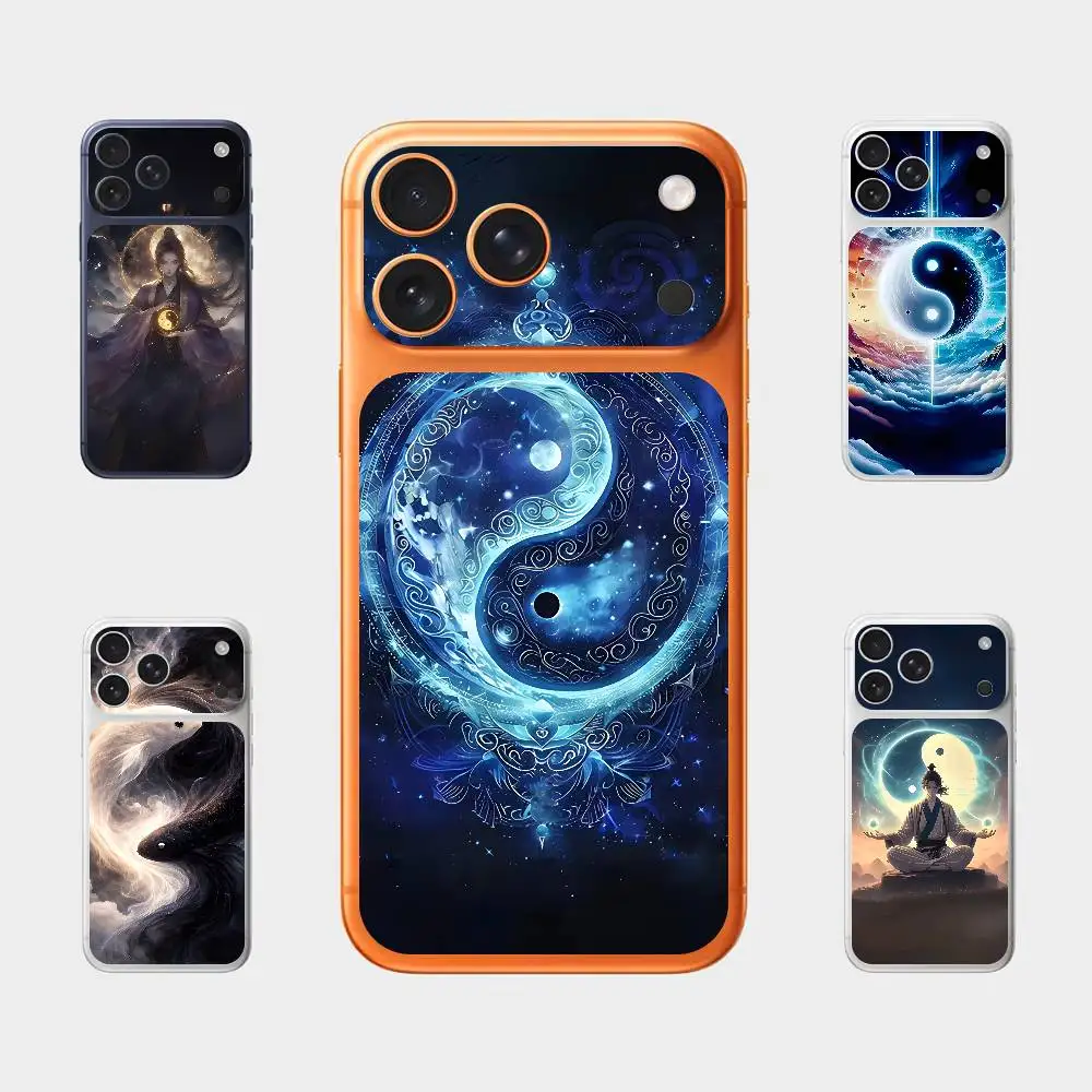 

Защитная декоративная наклейка на заднюю панель для iPhone 17 Pro/Pro Max с изображением китайского кунг-фу и тайцзи