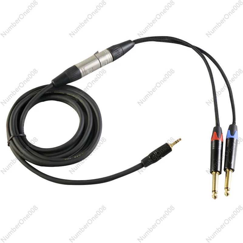 Audio Cable One Point Two 3.5mm To Double 6.5 Lotus Canon Male Mobile Phone Computer To Mixer Extension Cable Pure Copper