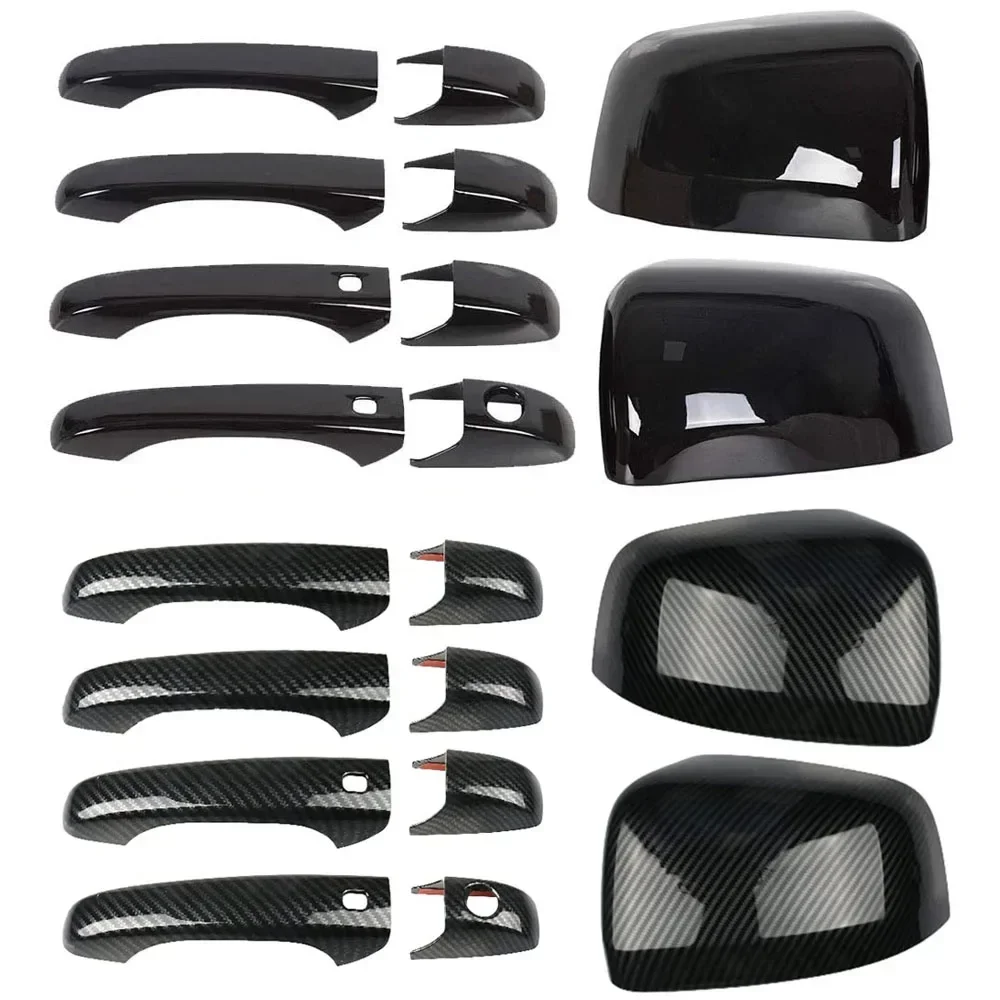 Car Exterior Door Handle Cover & Rearview Side Mirror Cover for 2005-2008 Dodge Magnum for 2009-2012 VW Routan Car Accessories