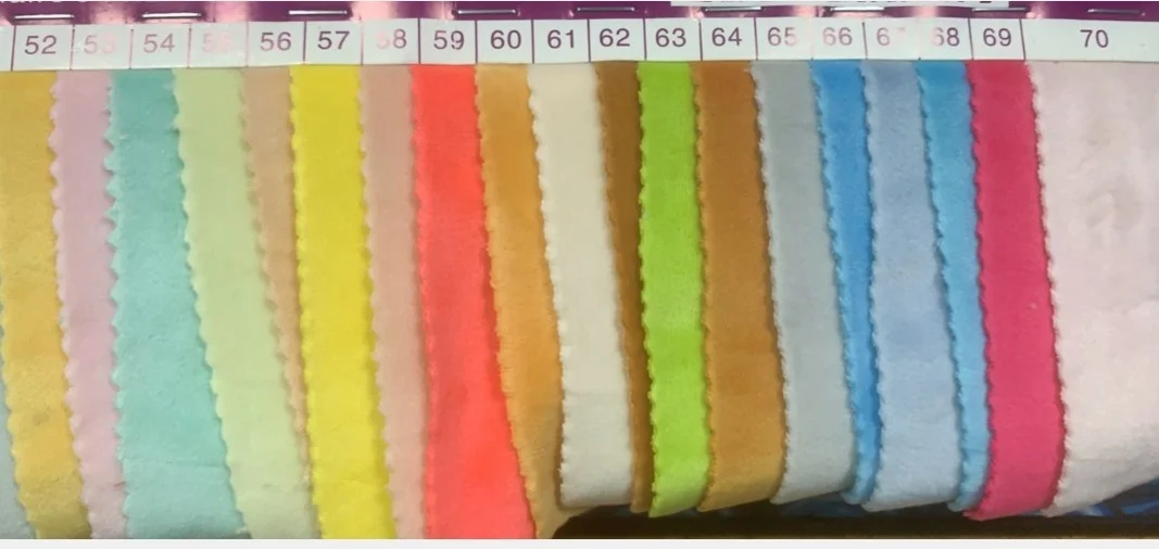 2022 New Mochi Minky 1mm Pile Super Stretch 5% Spandex Mochi Soft Short Plush Fabric Toys Cloth Sofa Pajamas Sewing Material