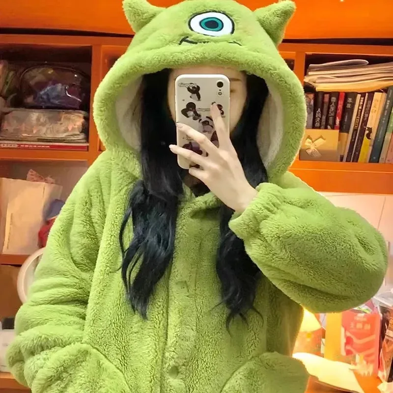 

Sky02 Adult Monocular Monster Cosplay Costume Robes Kigurumi Onesie Anime Nightgown Halloween Cartoon Pajamas88Li #