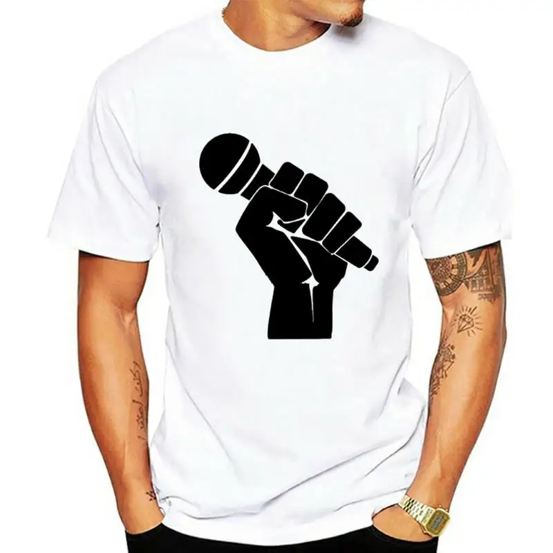 Vintage Political T shirt Hip Hop Black Power Fist