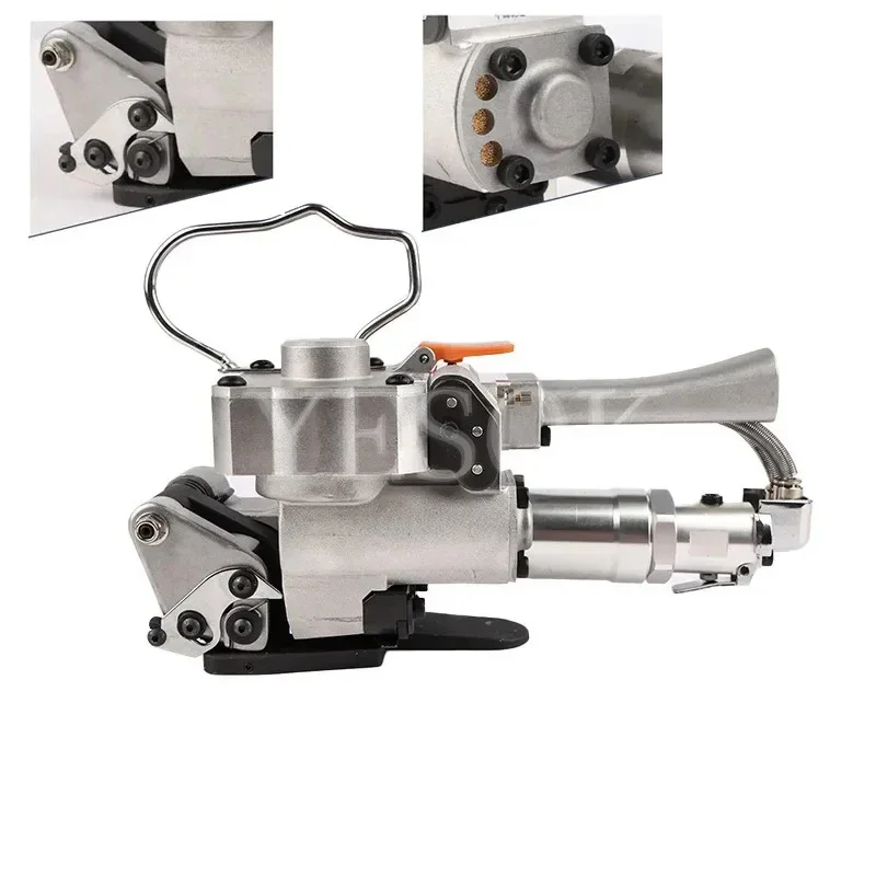 Outil de baguage en plastique l'horloge sans joint, machine à cercler pneumatique, haute tension, ceinture allongée pour 19-25mm