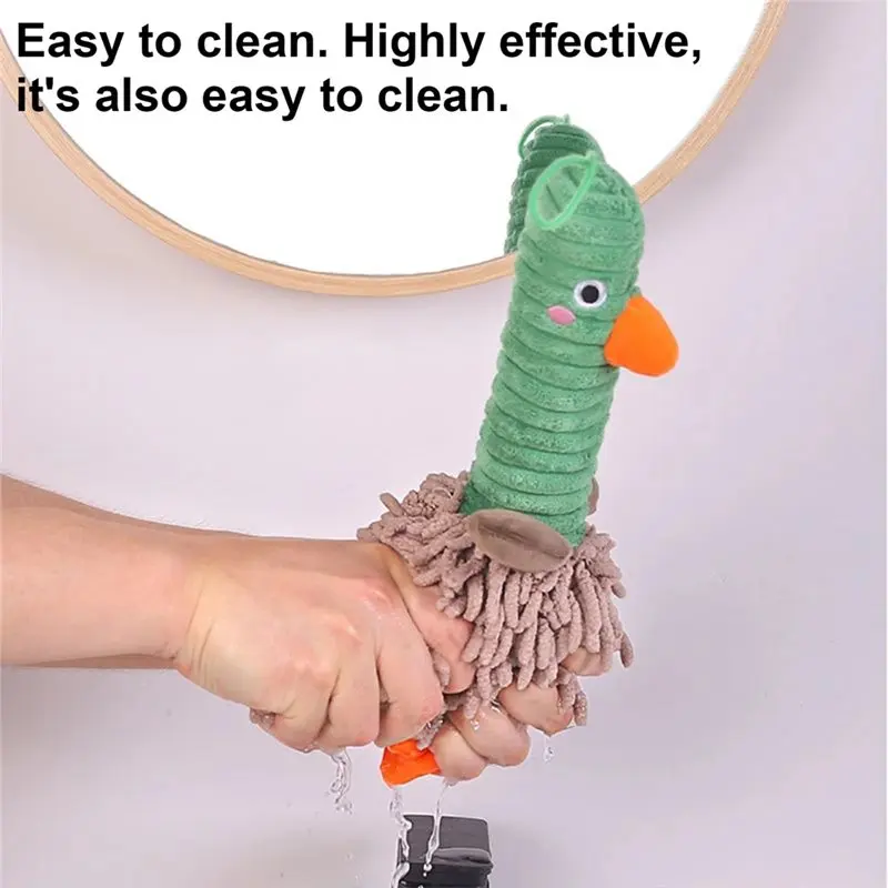 Y51A-Water Absorbing Absorption Duck Shape Hand Towel For Bathroom For Kitchen Decorative Cloth Towels B