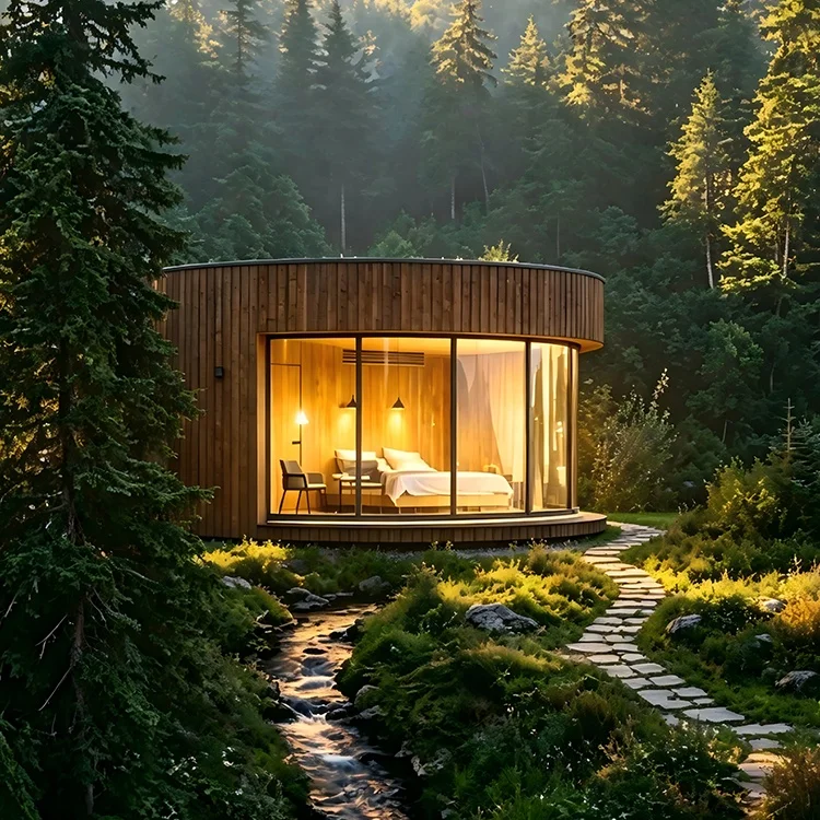 Luxury Geodesic Dome Tent Waterproof Prefab Dome House for Glamping Resort Hotel Outdoor Living Accommodation