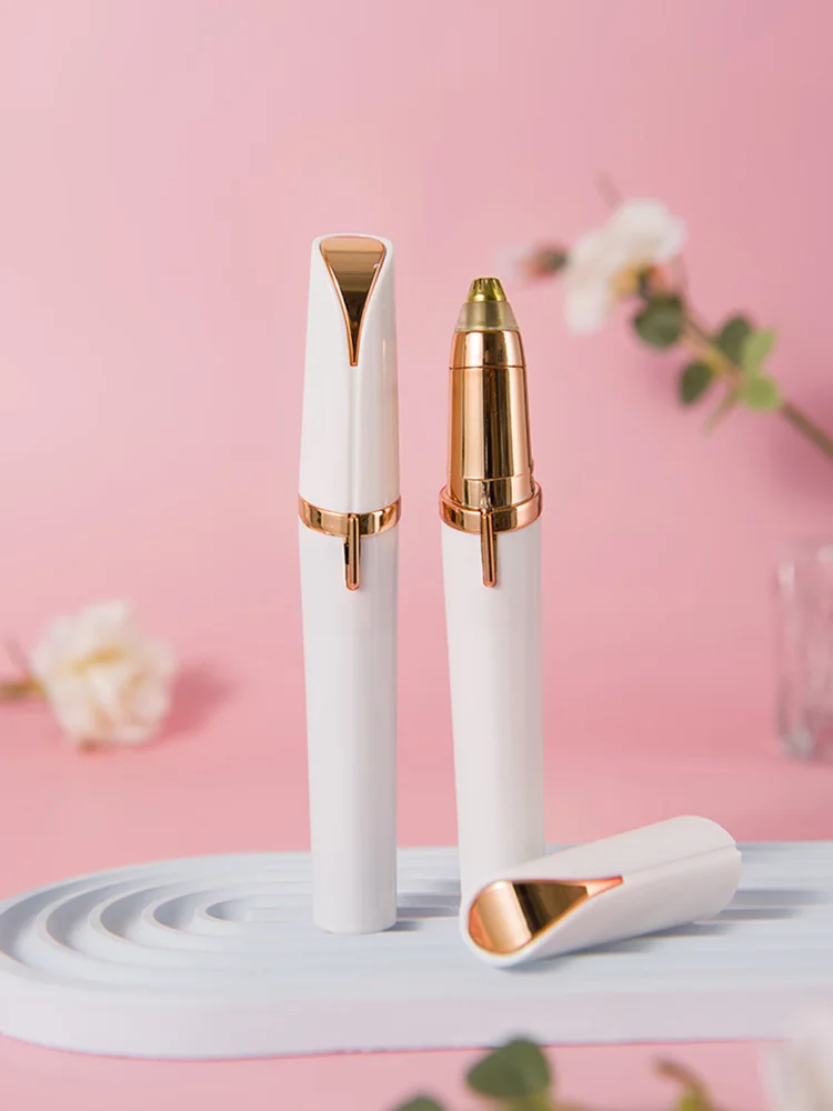 Electric Eyebrow Trimming Tool For Beginners Automatic Electric Eyebrow Trimmer Nose Hair Shaving Brush Scraper 1pc