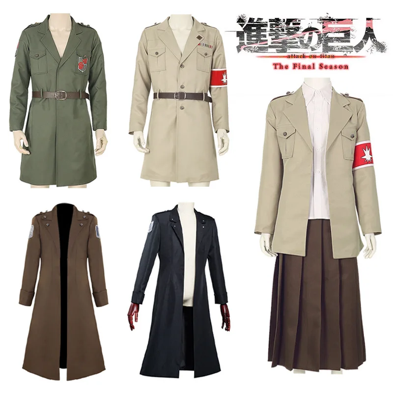 

A Complete Set Of Cosplay Costumes For The Marleyan Officer Cadet And The Scout Regiment From Attack On Titan