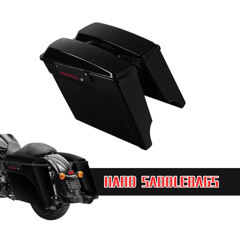 For Harley Touring Hard Saddlebags High-Sided Saddle bag Latch Lid FLH FLHT FLHR FLTR Road King Electra Street Glide 1993-2013