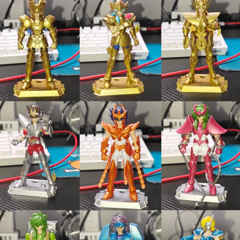 

Blokees Saint Seiya Galaxy Version Vol.4 Blind Box Gold Zodiac Anime Virgo Saga Action Figures Assembled Model Toys Collectible