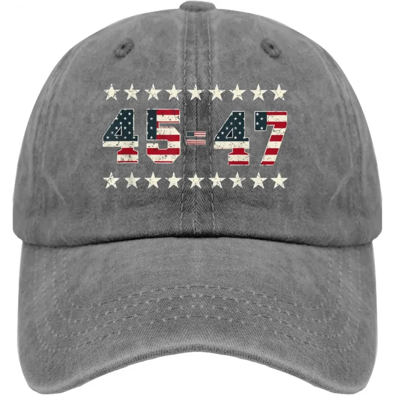 

45 47 2024 The US Hat for Mens 45th 47th Baseball Caps Soft Washed Ball Caps Cotton