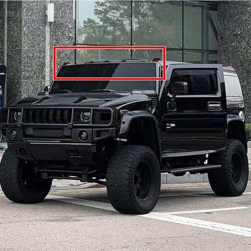 1 Set Smoked Lens Car Front & Rear Cab Roof Marker Light Cover Housings kit For 2003-2009 Hummer H2. For 2005-2009 Hummer H2 SUT