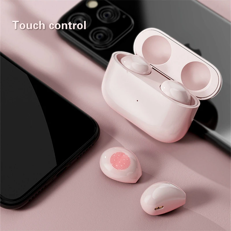 Mini invisível tws bluetooth fone de ouvido sem fio fones à prova dwireless água esportes estéreo fone com caso carregamento controle toque