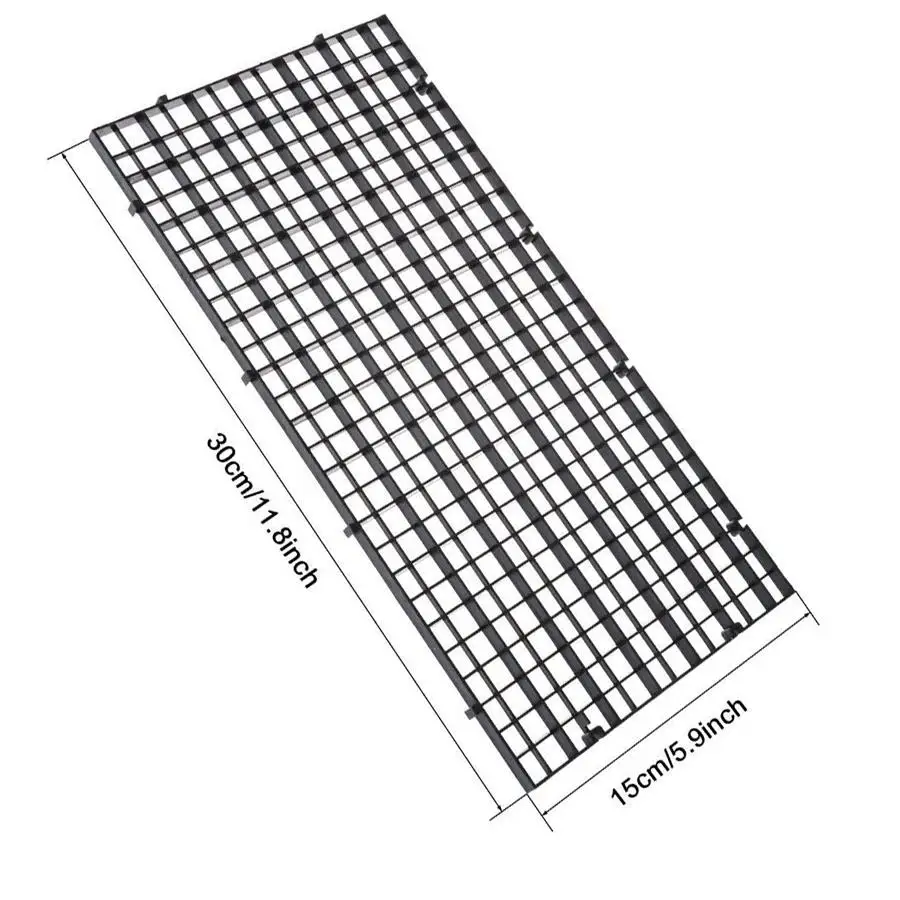 14/20/28pcs Black Plastic Aquarium Grid Divider, Aquarium Accessory to Separate Fish, Shrimp and Divide Tank Inner Space XJM