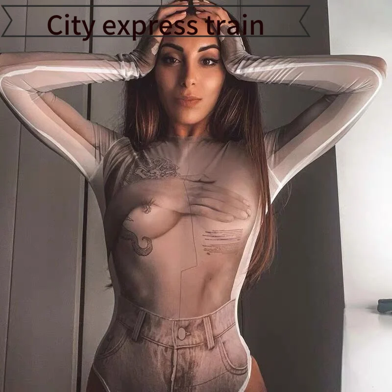 

Sexy Hollow Top Strap Slim Fit Par Slit Ultra Thin High Waist Five Inch Pants Ladies' Underwear Stoings And Sos