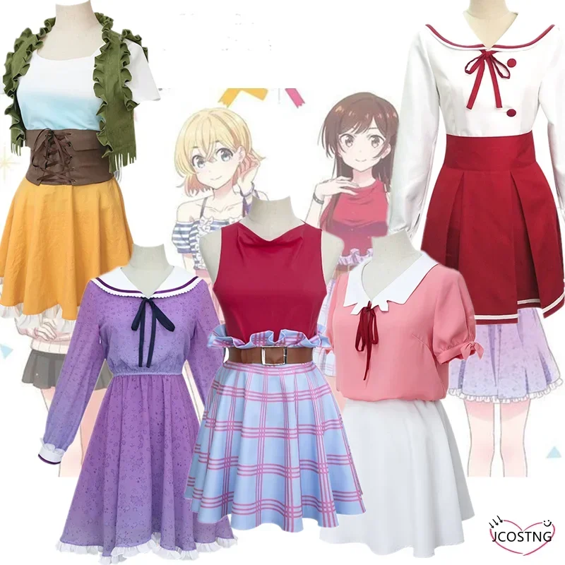 Anime Costume Cosplay Un Mizuhara Chizuru/Sakurasawa Sumi/Nanami Mami Vestito Allegare Una Fidanzata Ragazze Carine Unif MN1
