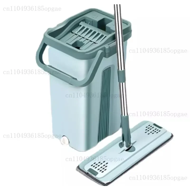 Lazy Mop Artifact Household One-mop Clean Hand-washing Flat Mop Absorbent Mop Tow Set with Bucket
