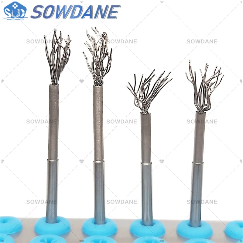 Picture 5: Dental Debridement Peri-Implantitis Implant Surface Threads Cleaning Brush High Quality Titanium brush Autoclavable