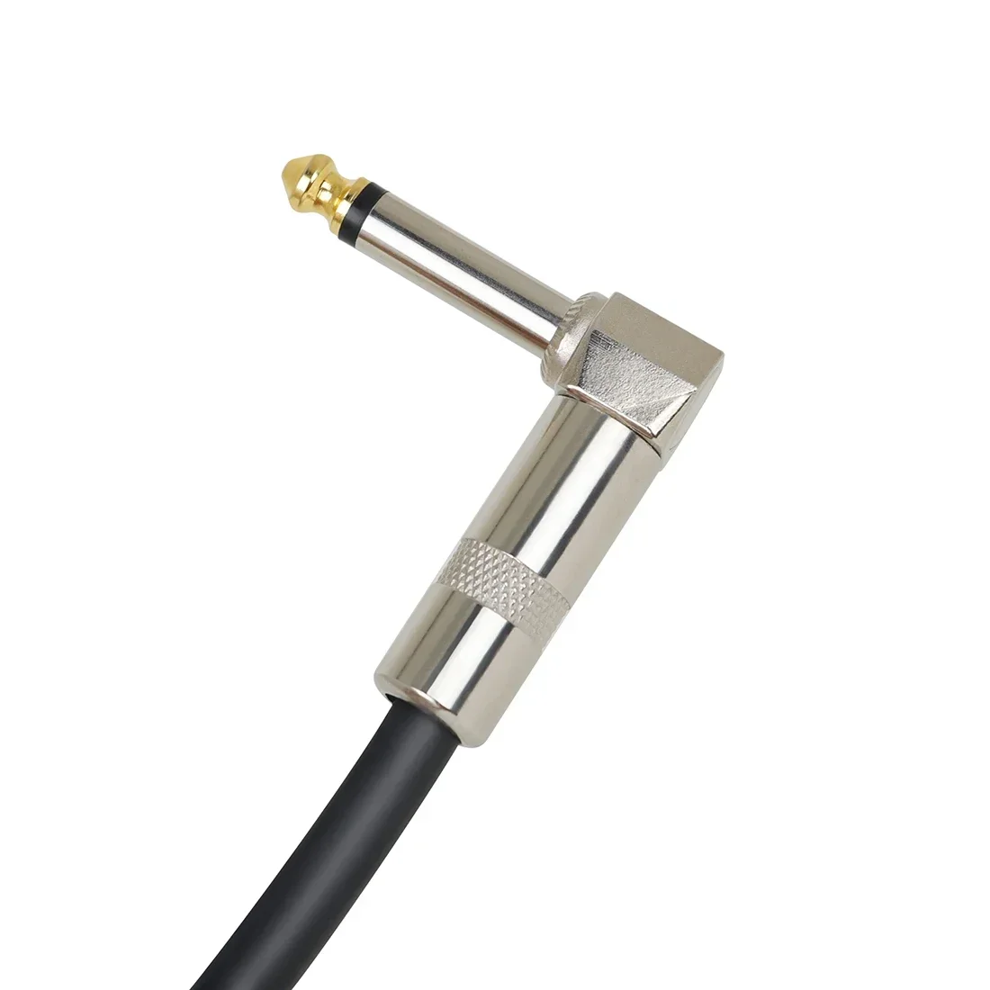 M MBAT Guitar Effect Pedal Cable Connecting Line 6.35Mm To 6.35Mm Audio Cable 15Cm Right Angle Cord Copper Wire Guitar Parts