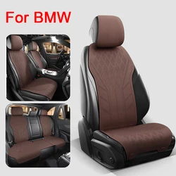 Suede Leather Car Seat Covers Luxury Car Seat Protector Cover Breathable For BMW X1 X3 X4 X5 F15 X6 F16 G30 7 Series G11 F48 F39