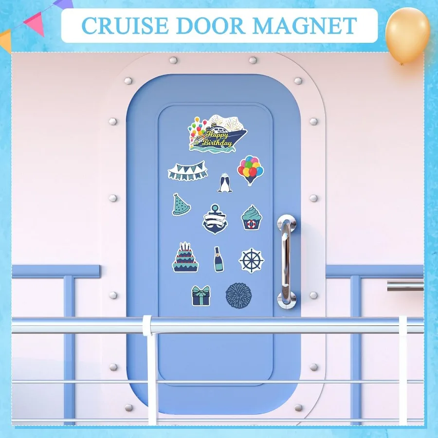 12 قطعة زينة باب الرحلة المغناطيسي المحيط سيارة مغناطيس كروز الباب المغناطيس ملصقات زينة المحيط الثلاجة ديكور ل Carniv #5