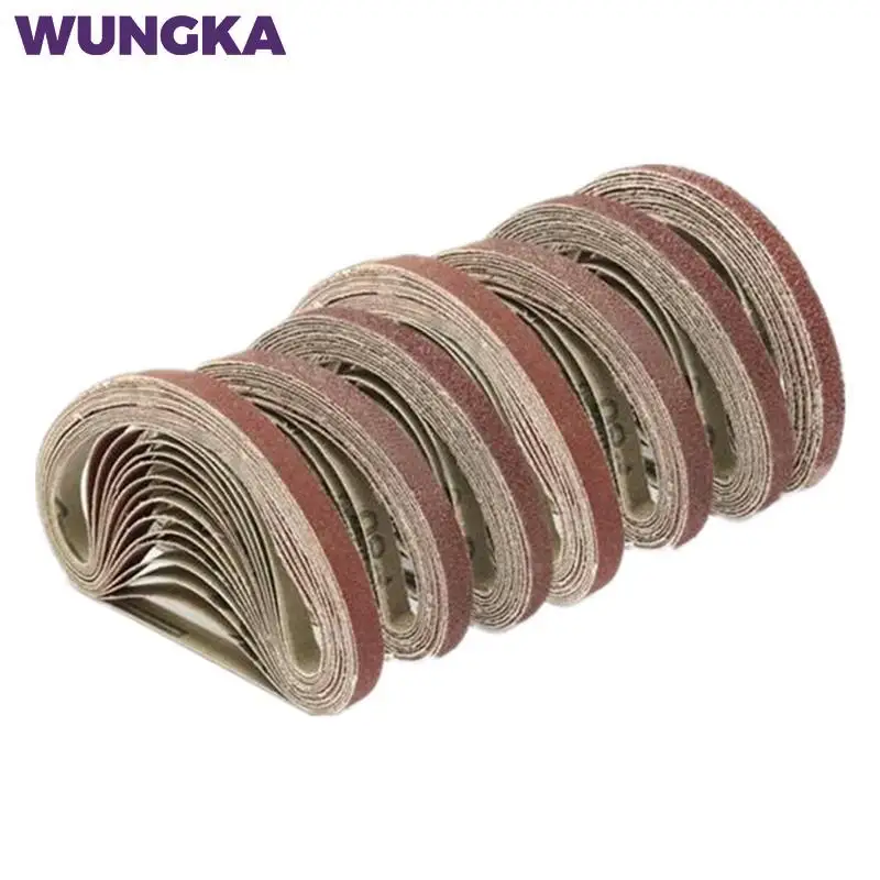 10 pcs 330*10mm/453*15mm Sanding Belts P40 - P1000 Abrasive Screen Band for Wood Soft Metal Grinding Polishing