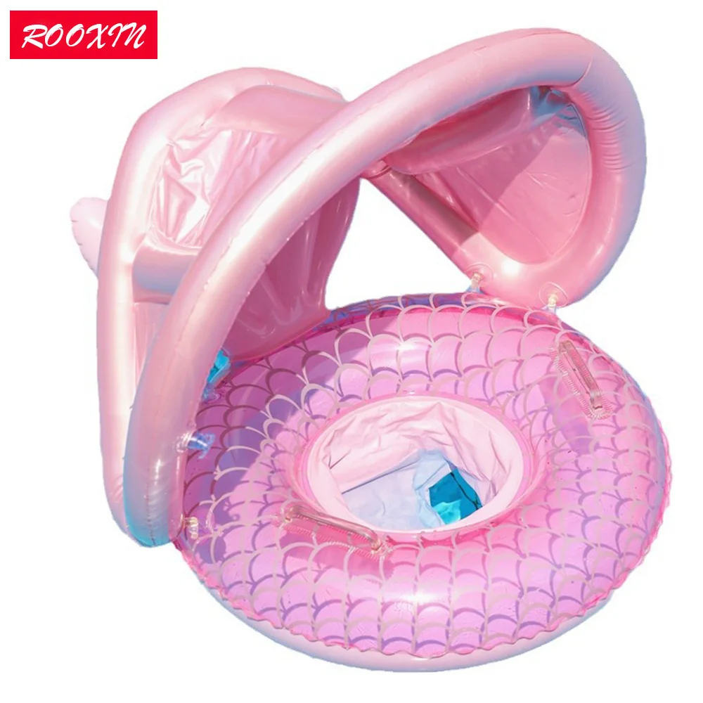 

ROOXIN Baby Child Swimming Seat Ring Inflatable Swim Ring Tube For Kid Swimming Seat Circle Swim Pool Toys Water Play Equipment