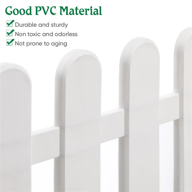 2pcs Plastic Fencing For Garden Beds Courtyard Indoor Fencing For Garden Beds For Garden Garden Small Fencing For Garden Beds