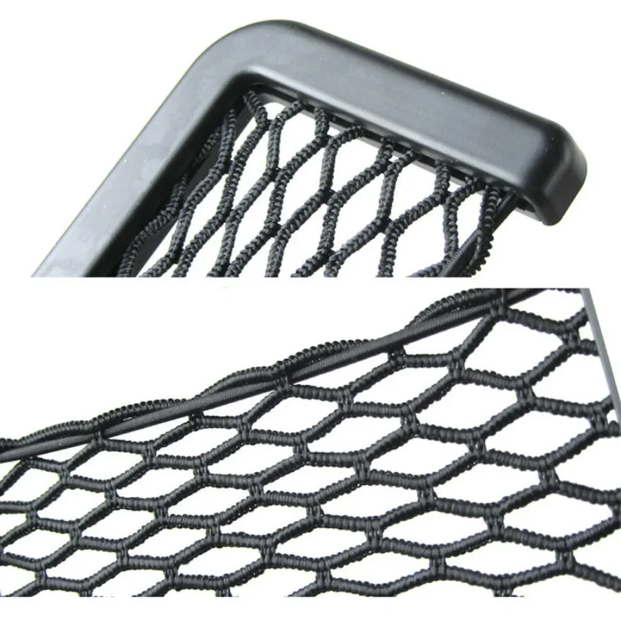 Car Organizer Mesh Storage Bag Net Pocket Mobile Phone Holder Net Pocket Multi-function Car Storage Net Accessories