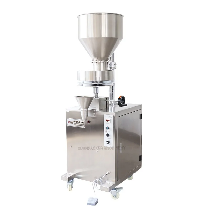 

Semi-Automatic Tobacco Processing Machinery Rice Nuts Grain Seed Beans Granule Filling Machine