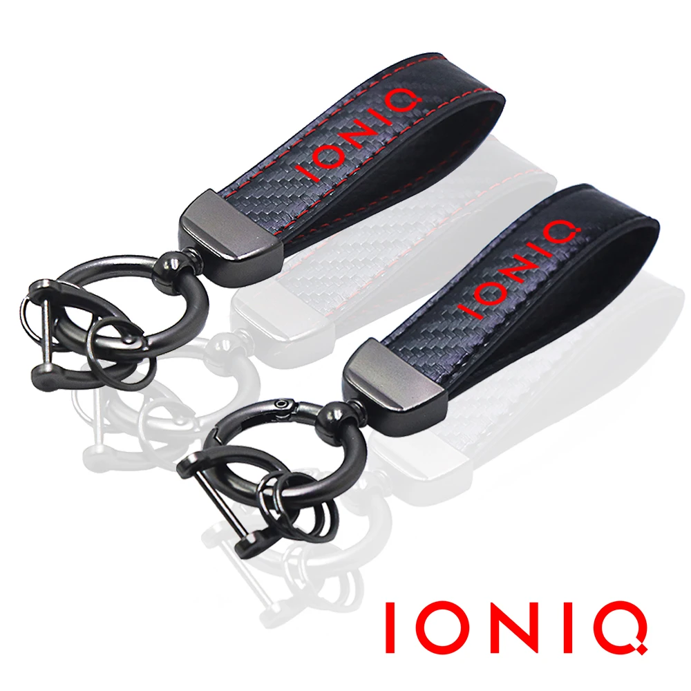 for Hyundai IONIQ 5 6 7 car Key chain Rings carbon fiber keychain Car Accessories