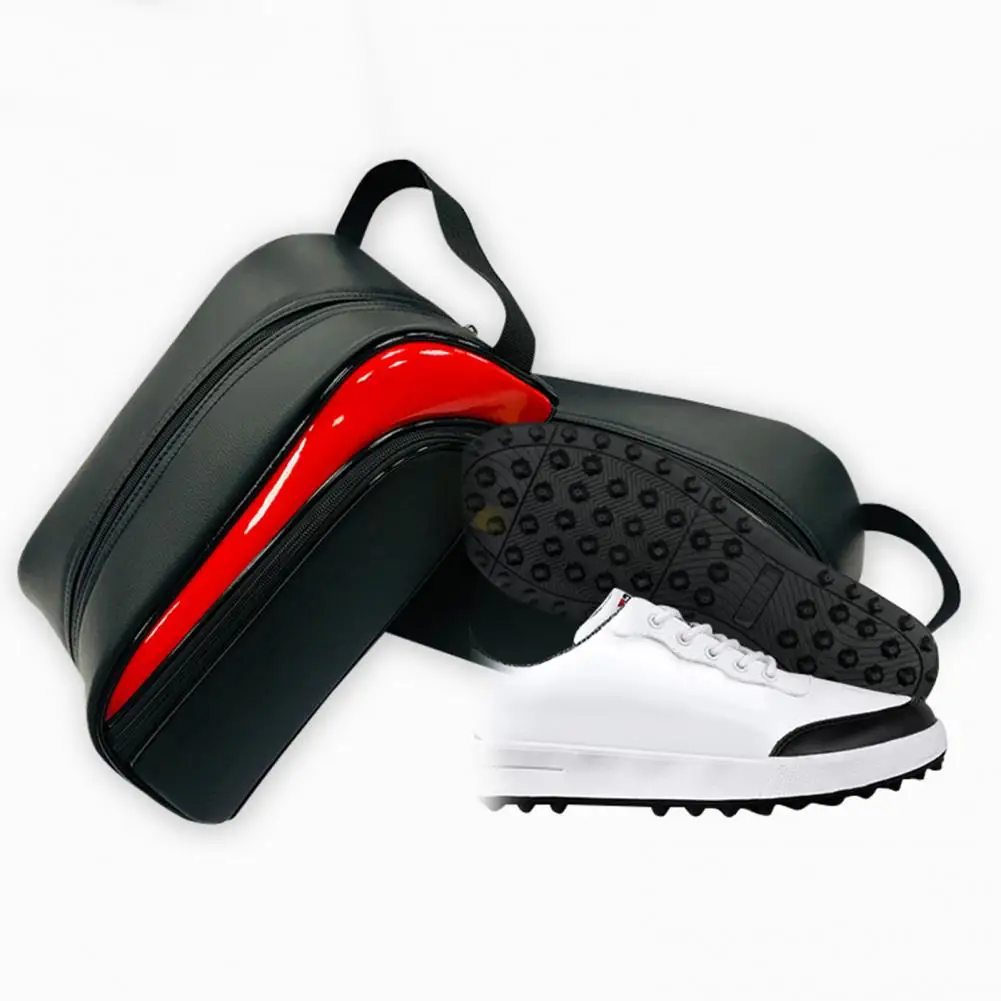 

Роскошная сумка для кроссовок из искусственной кожи с ручкой и защитой от пыли, роскошная сумка для обуви для гольфа, сумка для хранения кроссовок для улицы