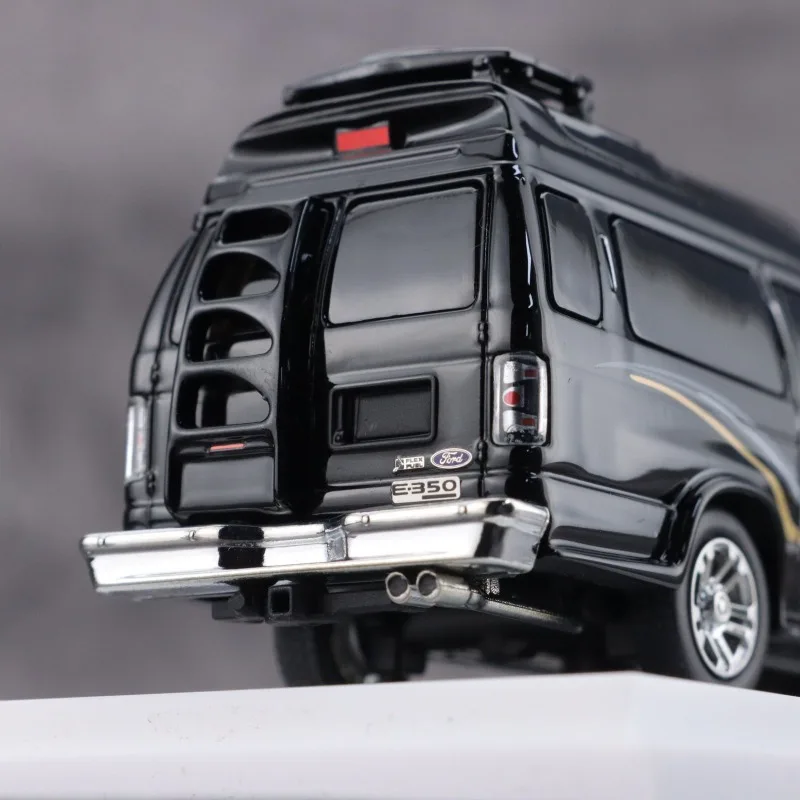 MK 1/64 Ford E350 APAxpo Liga Veículo de Motor Brinquedo Fundição de Modelo de Metal Coleção Menino Presentes de Natal