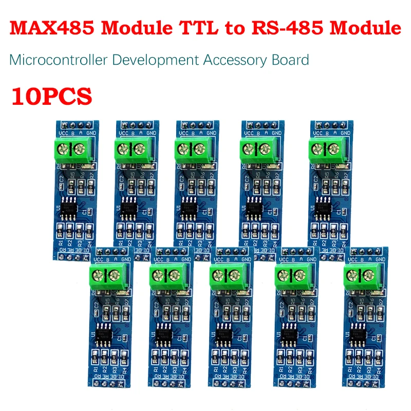 Módulo de interfaz TTL a RS-485, transceptor MAX485 RS485, placa de desarrollo SCM para Arduino RPI, 10 Uds.