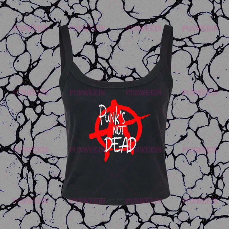 Punk is Dead Gothic Letter Print Women Clothes Trashy Y2k Tops Women Harajuku Street chic Y2k Top Kpop rock Emo Girls Crop Tops
